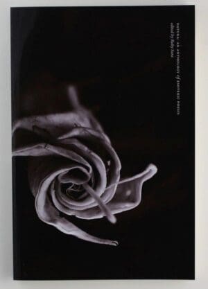 Black and white close-up of a rose with intricate swirling petals.